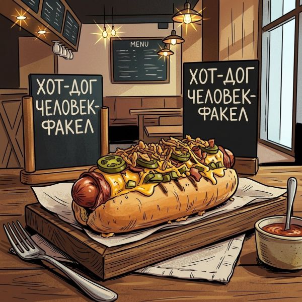 Хот-дог «Человек-факел» (225 г)